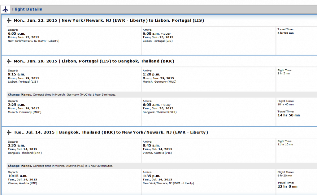 United Europe to Thailand details