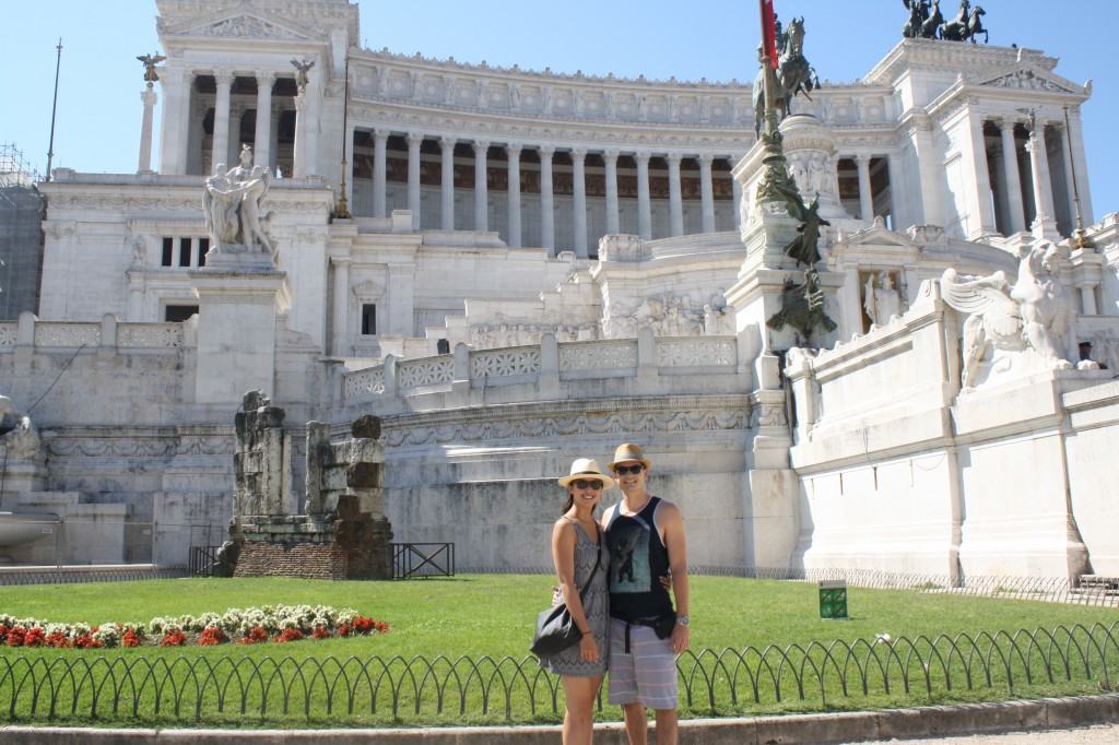 My Wife and I Hanging Out In Rome