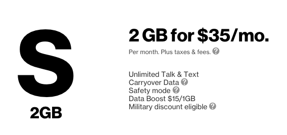 Verizon's cheapest plan