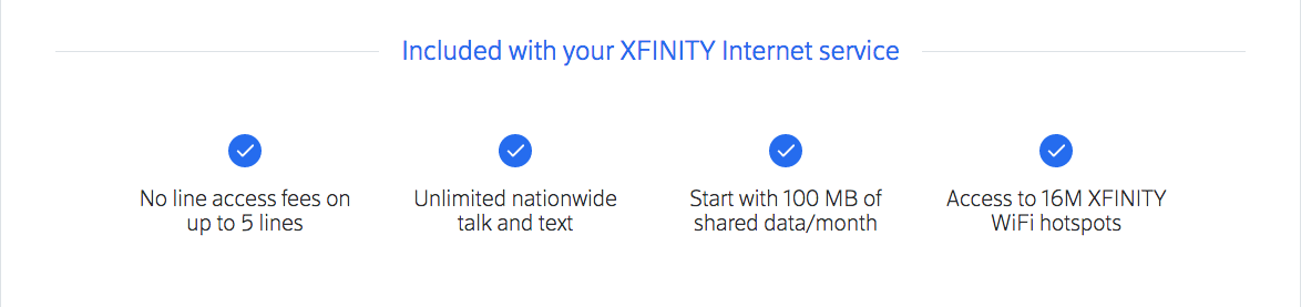 Xfinity Mobile Features